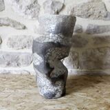 Sculptural raku vase