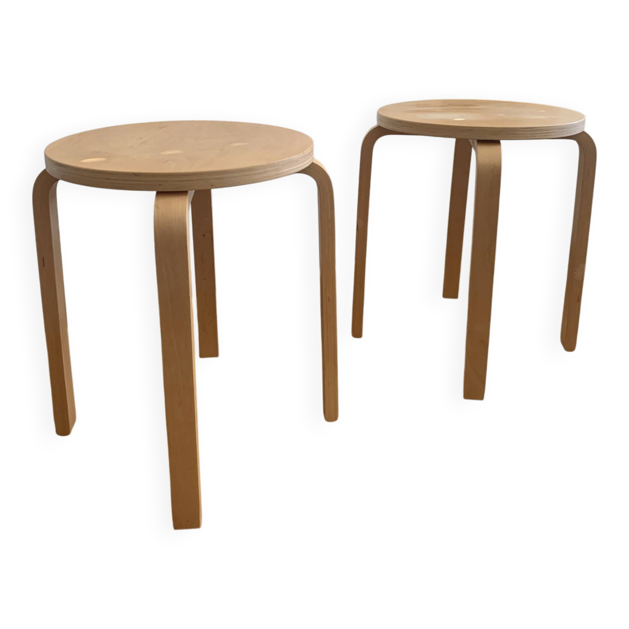 Paire de tabourets IKEA Frosta