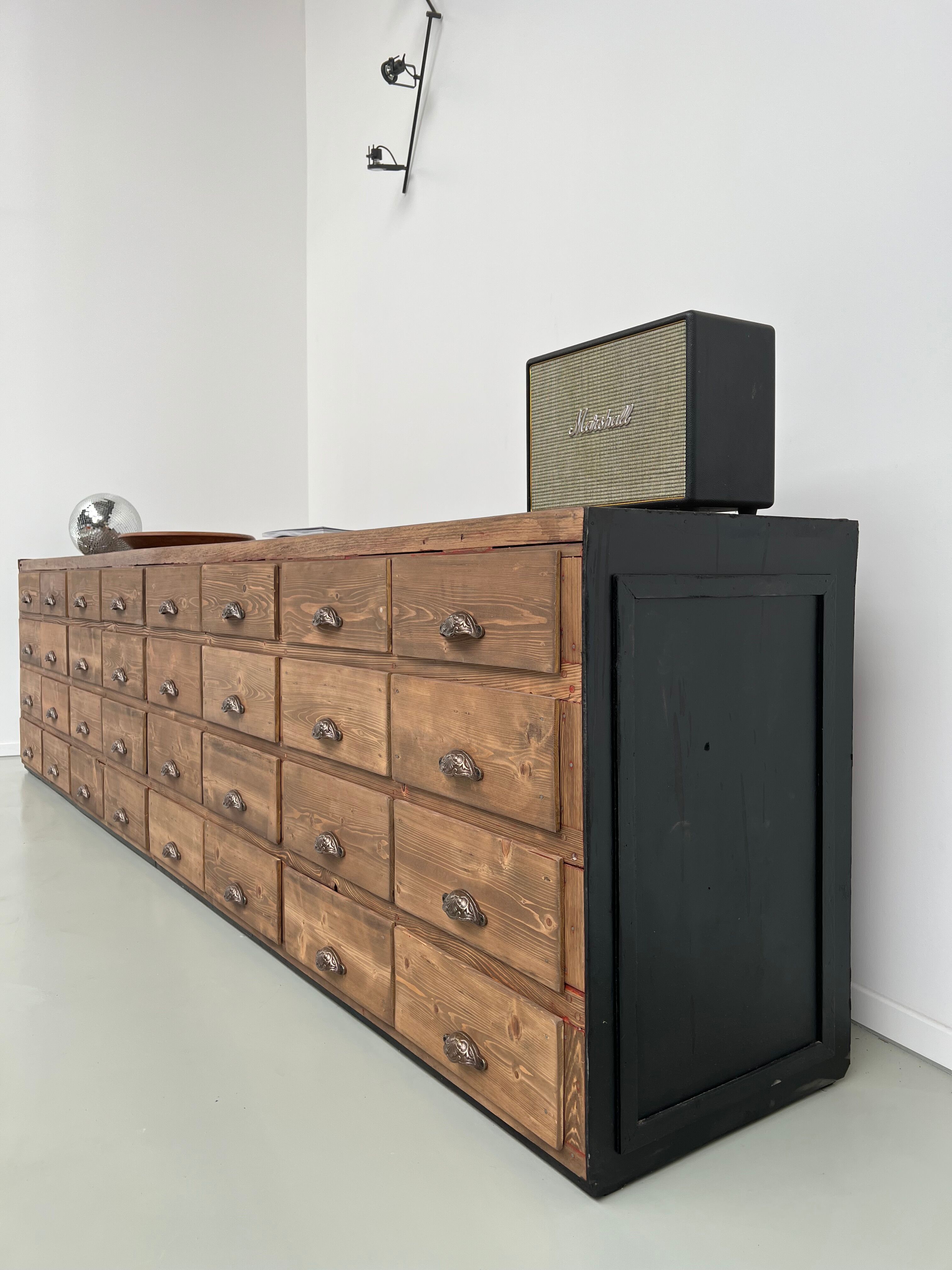 Very large craft furniture with 32 drawers