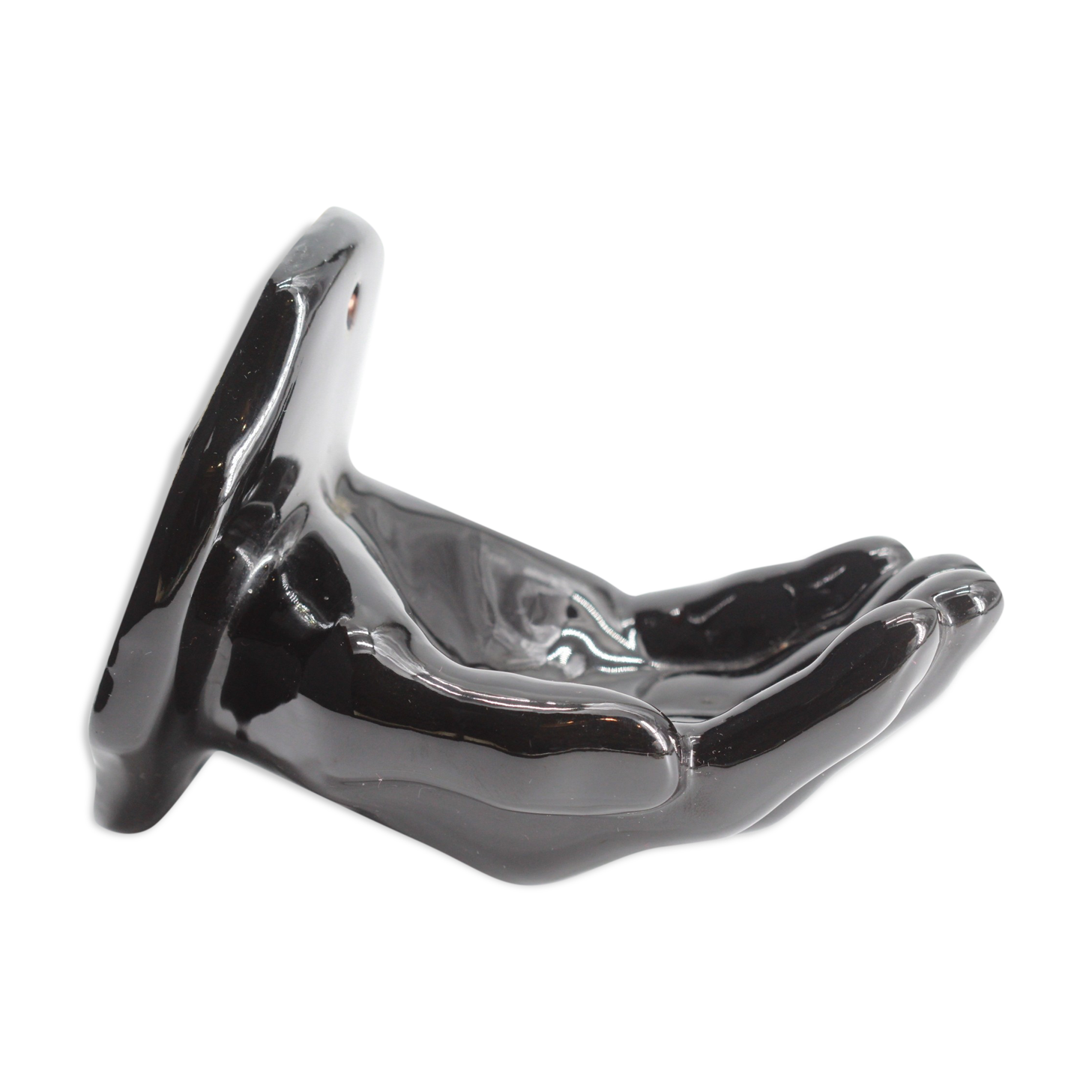 Black hand soap holder