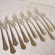 Set of 12 St Médard table forks