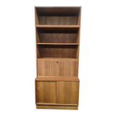 Étagère/bibliothèque/vitrine vintage en bois