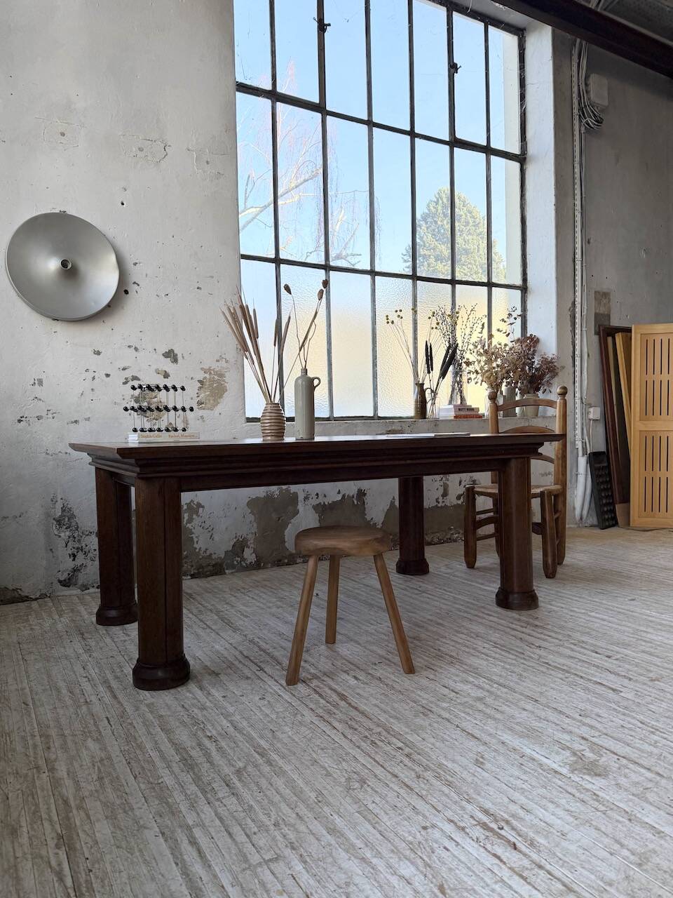 Dudouyt oak dining table 1940