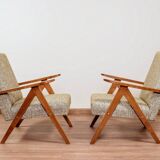 Vintage green granola ethnic design armchair