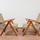 Vintage green granola ethnic design armchair
