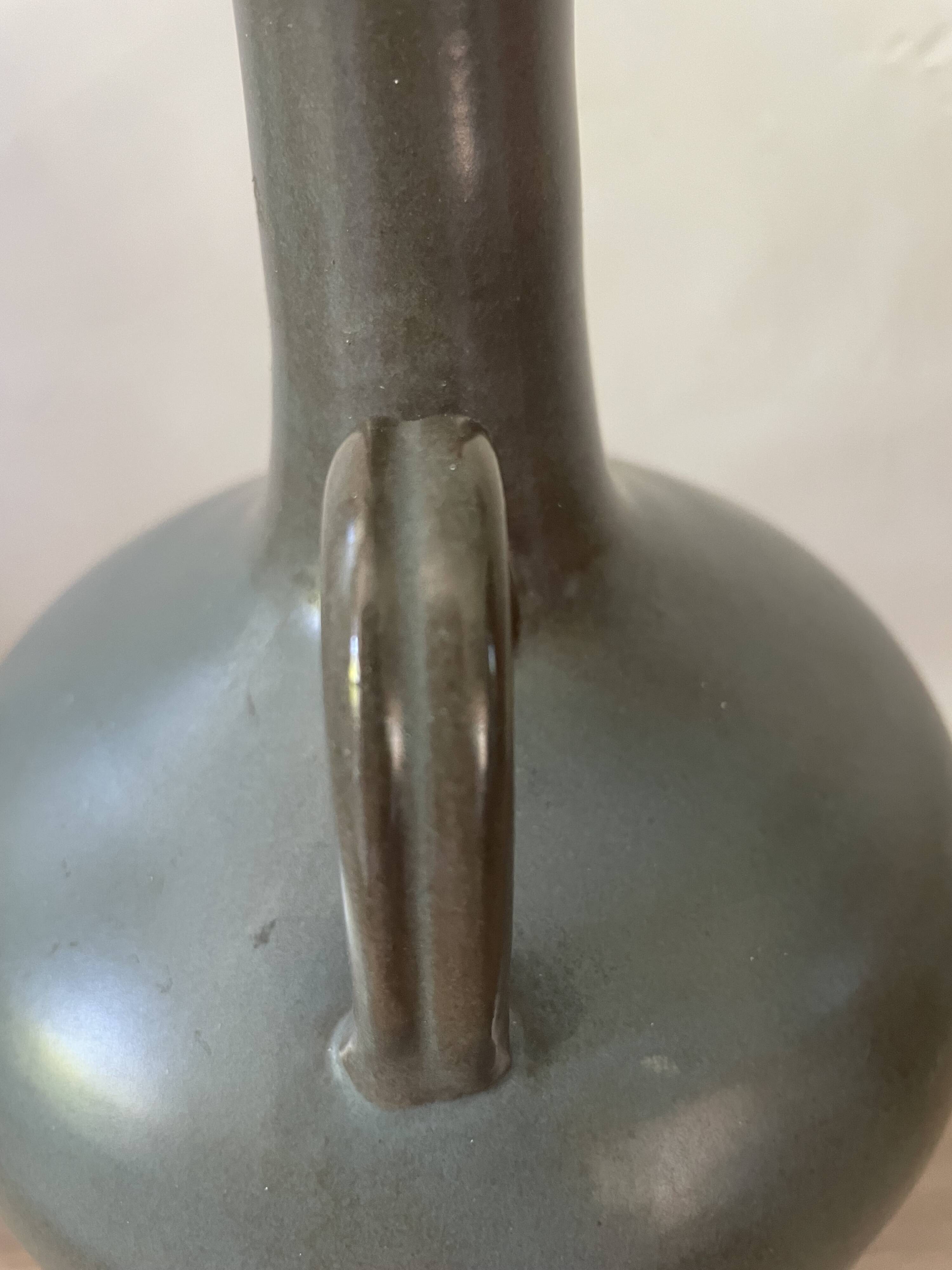 Vintage ceramic Vallauris amphora lamp