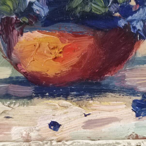 Painting Bouquet of Violets late 19th century