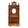 Napoleon III entrance hall wardrobe in solid oak with bevelled mirror.