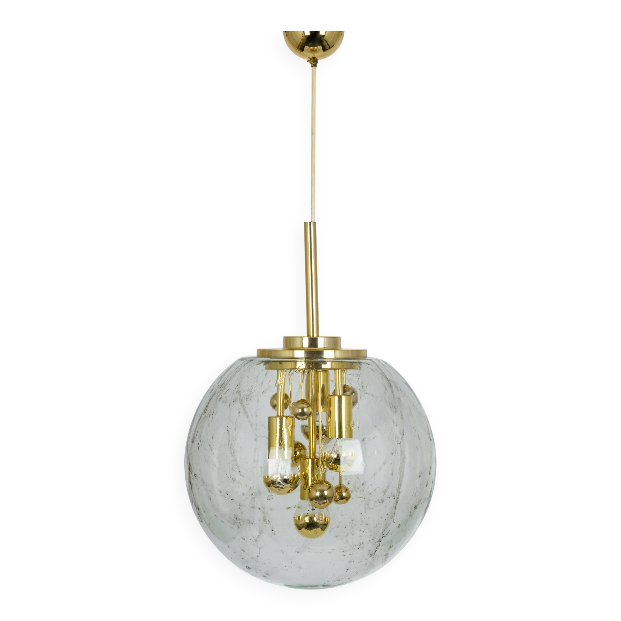 Sputnik Ball Chandelier by Doria, Germany, 1970s