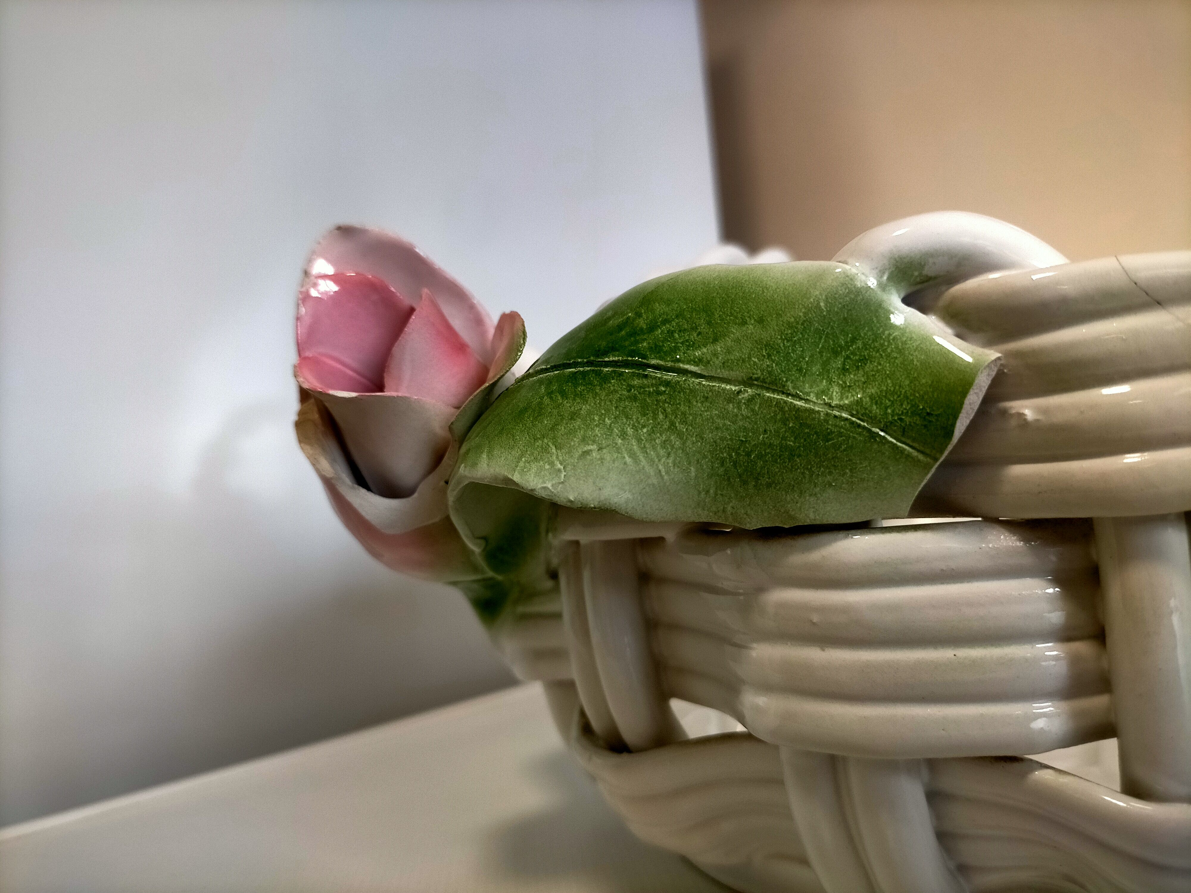 Braided ceramic dish