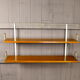 Vintage brass mural shelf  1960