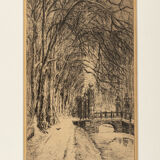 The Hague, B/W Etching on Paper, 31 x 40 cm