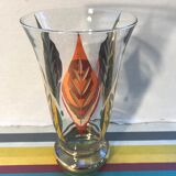 Old FAINS Glassware Vase From BOOM Decor Decelede Dilly Gold Belgium Vintage