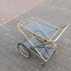 Servant's service with foldable wheels vintage gilded