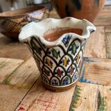 Ancien petit vase signé Kabyle, Berbère. Afrique Du Nord, 1ère Moitié XXème