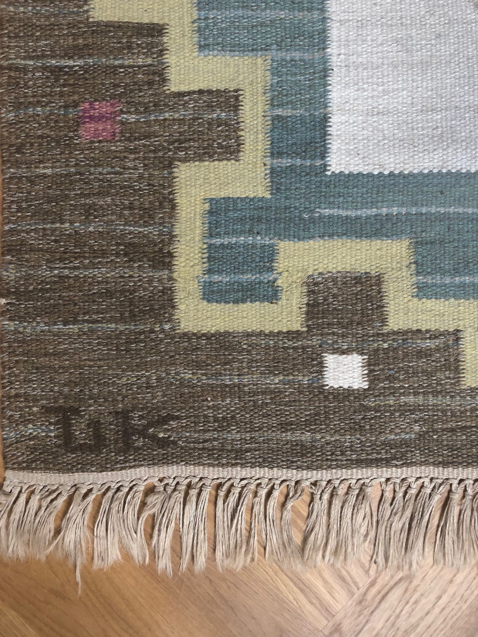 MidCentury Carpet Röllakan Sweden 1960s