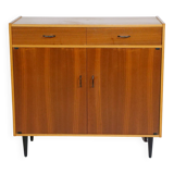 Commode en teck buffet vintage années 60 armoire meuble à chaussures