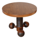 Brutalist tripod coffee table in oak 1940