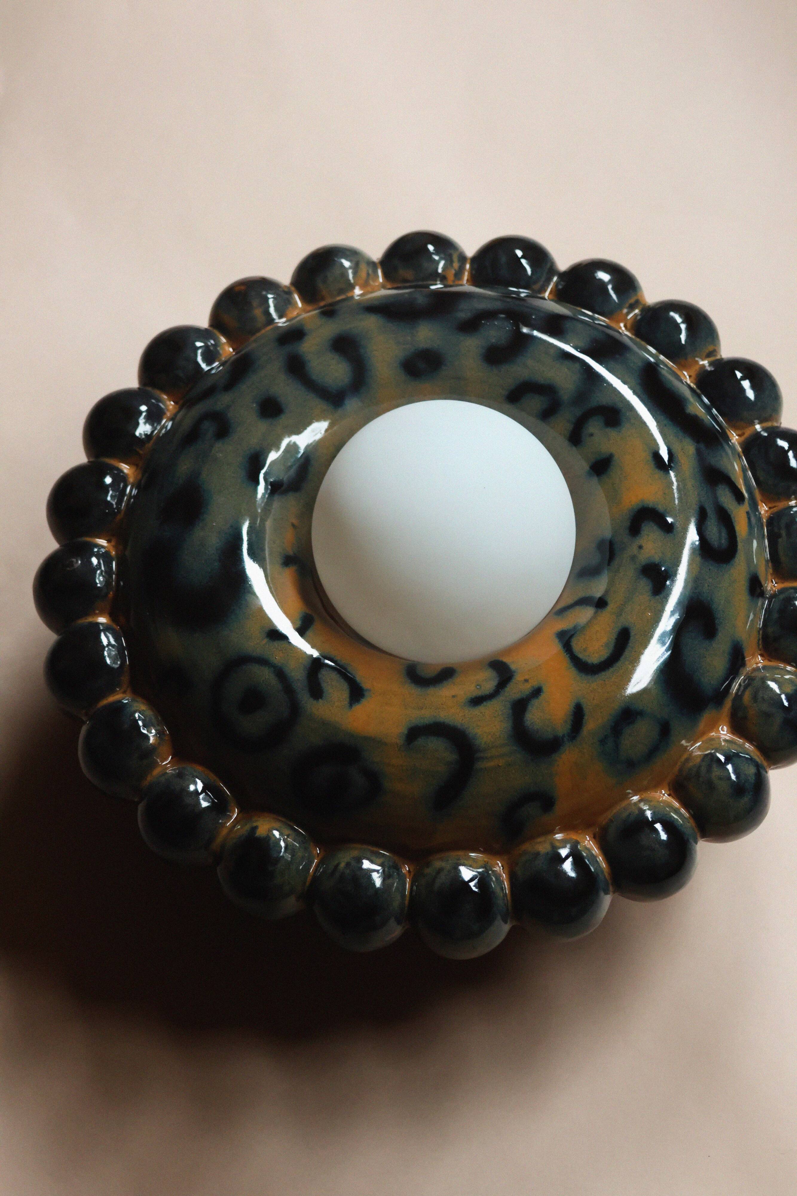 Luna Tall Leopard 5 Wall Lamp