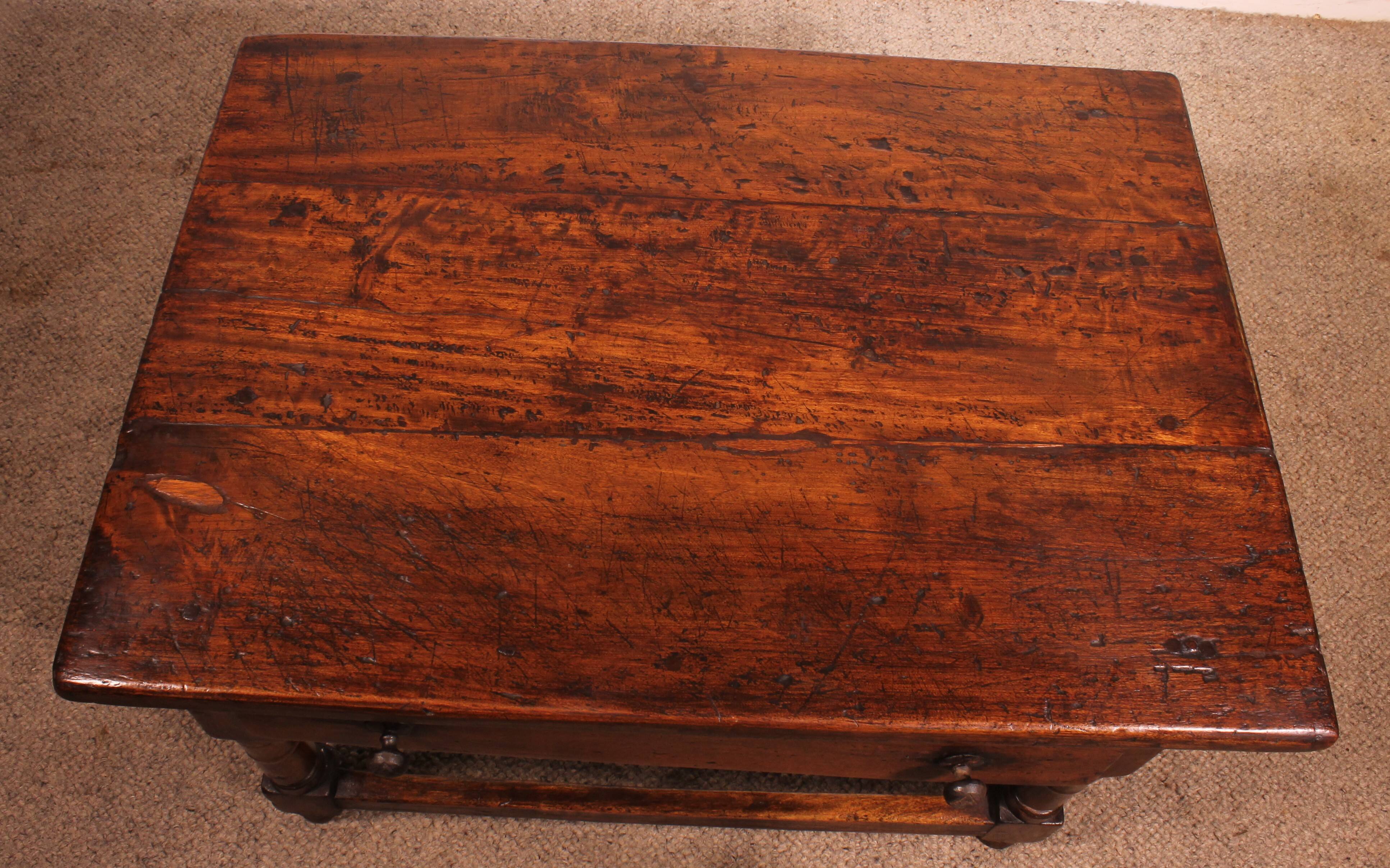 Spanish Walnut Coffee Table, Late 16th Century