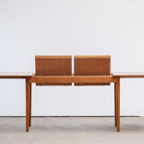 Scandinavian vintage extendable table double extension 1960