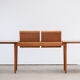 Scandinavian vintage extendable table double extension 1960