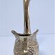 Zoomorphic solid brass swan pen holder