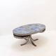 Oval coffee table by Georges Pelletier for La Roue Vallauris - France, 1970