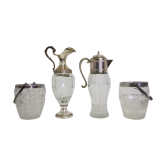 Glass pitchers, 1960s, set of 4