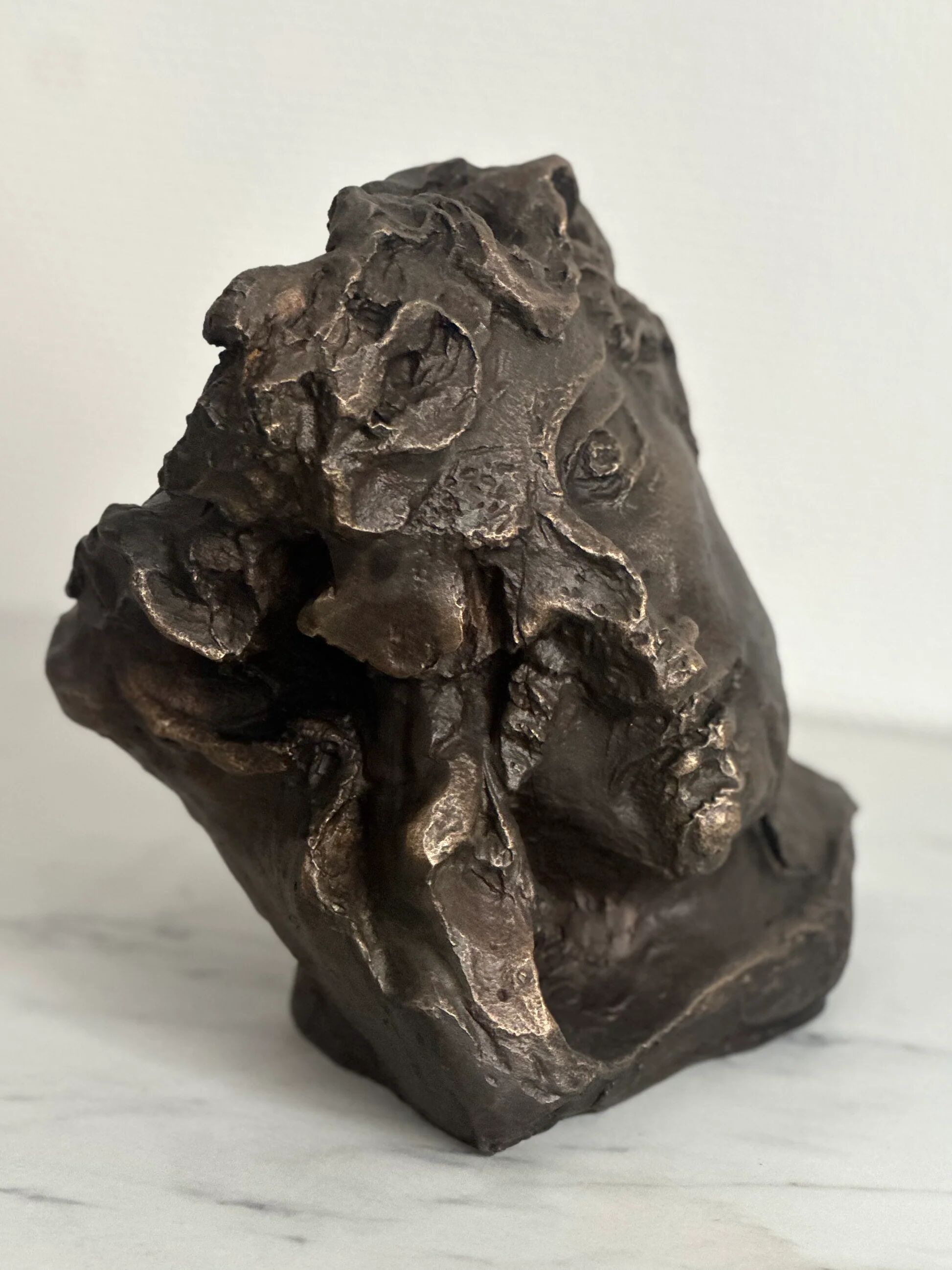 "The youth" — Claude Mary, bronze with patina, original numbered edition, 1992