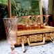 Lot of 8 Champagne flutes Luminarc Arcoroc Rosaline