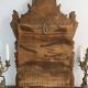Antique mirror in stuccoed and gilded wood - rocaille style - France 50x86cm