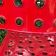 Omstak chair by Rodney Kinsman, vintage red metal.