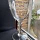 5 Blown, cut and engraved crystal water glasses