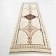 Beige & Brown Classic Turkish Runner Rug, 100x332Cm