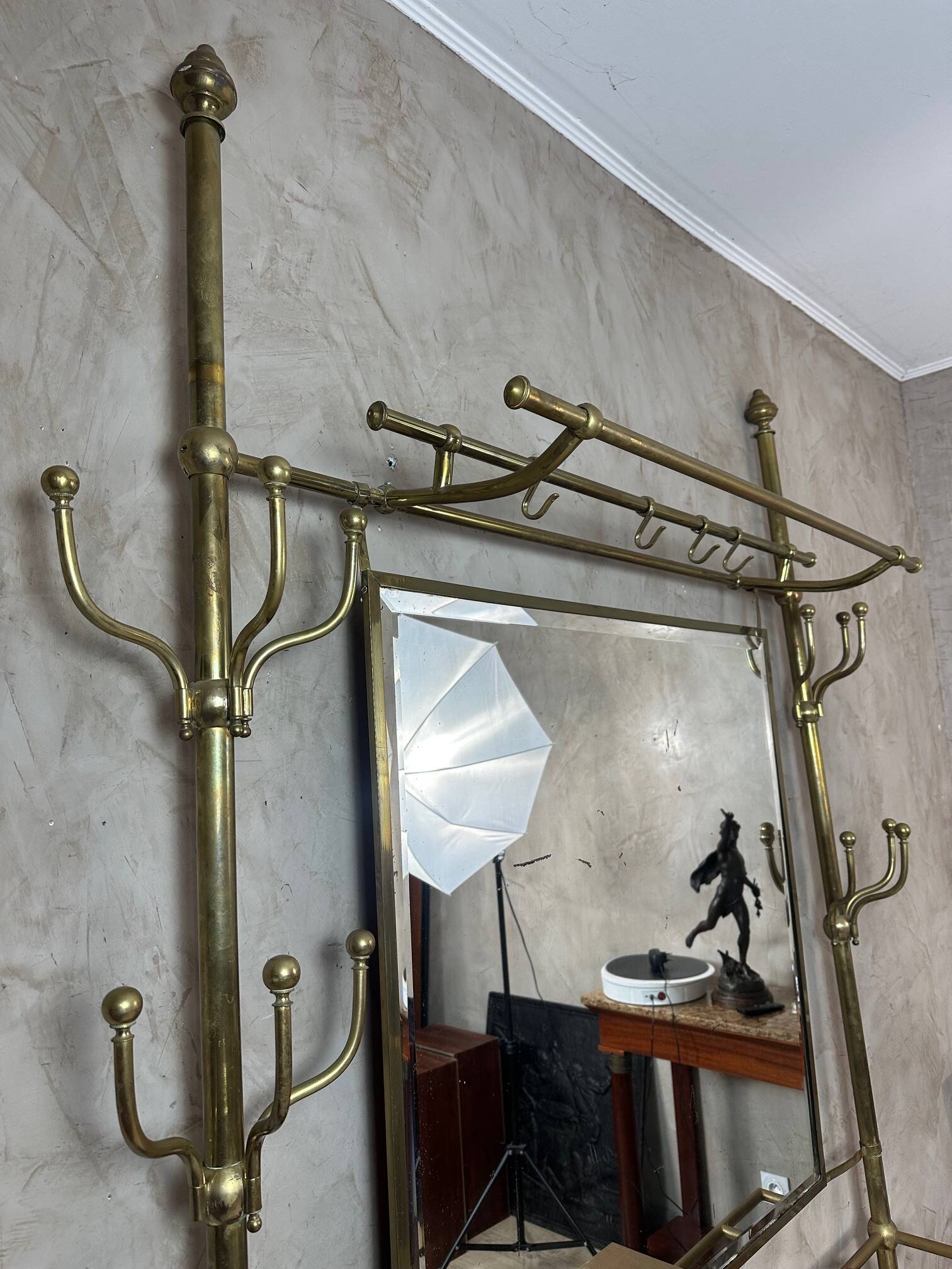 Grande patère 1900 en laiton