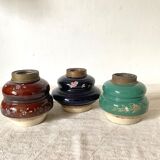 Vases en céramique ancienne x3