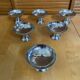 Set of 6 ice cream bowls guy degrenne stainless steel vintage design #e408