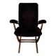 Vintage Scandinavian style reclining armchair, adjustable tilt.