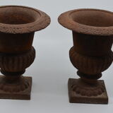 Paire de vases Médicis en fonte