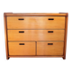 Commode pin massif, brutalisme,1980