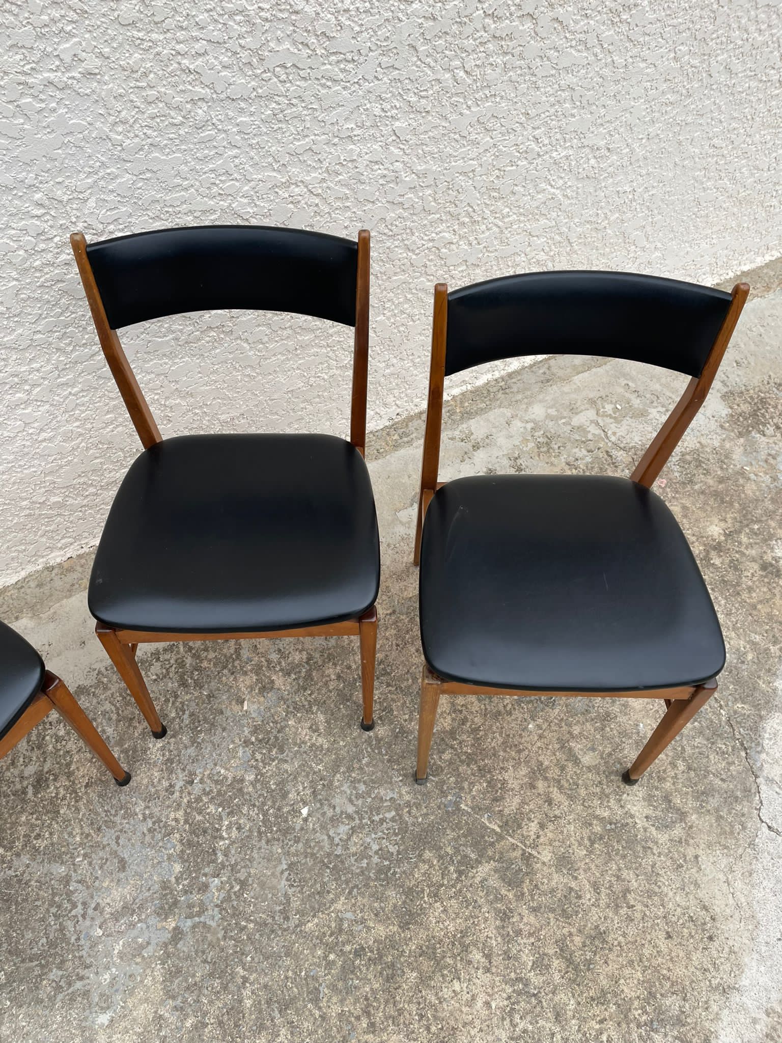 4 Danish teak chairs