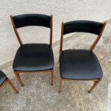 4 Danish teak chairs