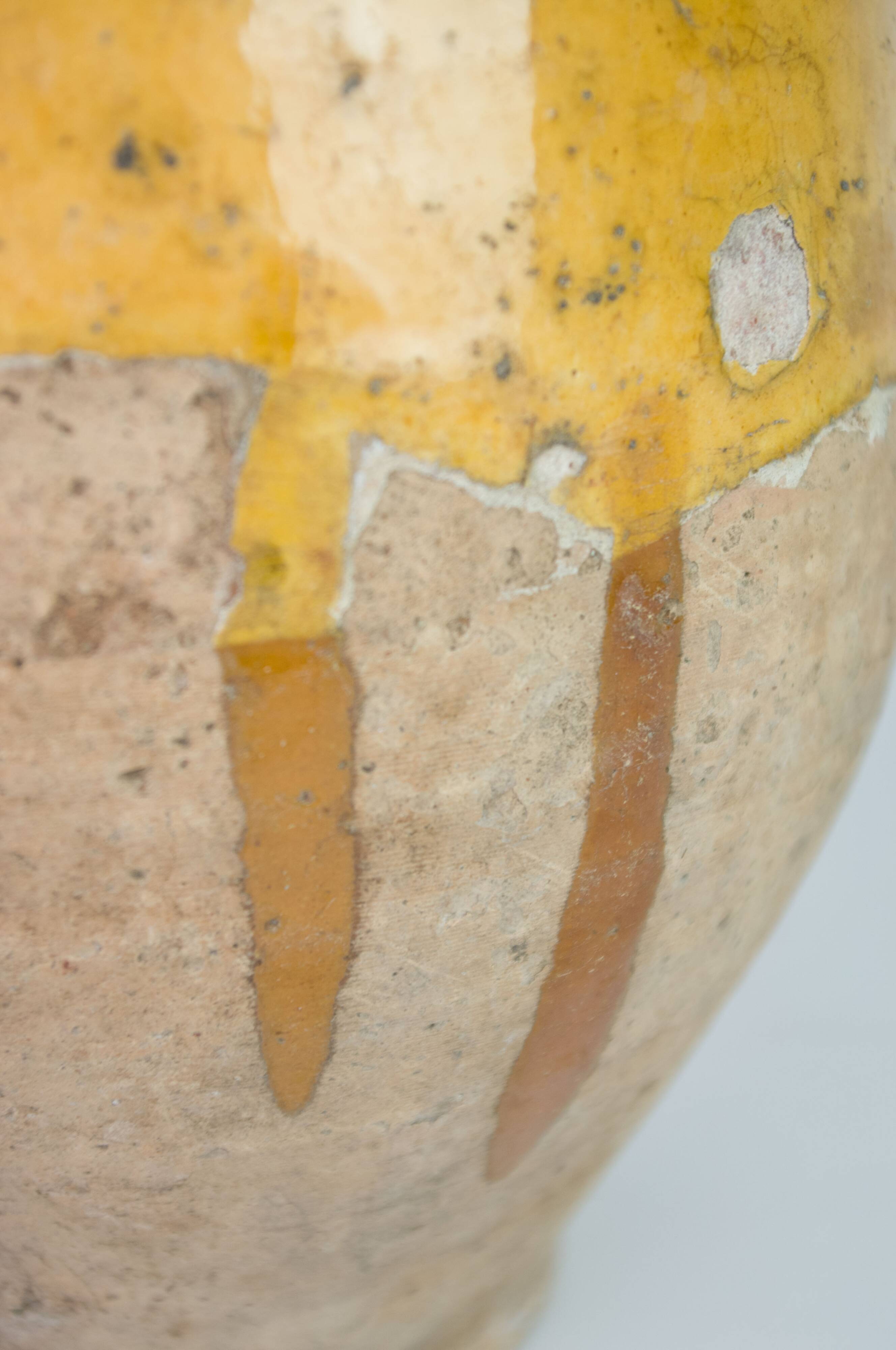 Yellow South-West confit pot, glazed terracotta