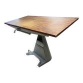 Vintage professional drawing table – Cast aluminium base