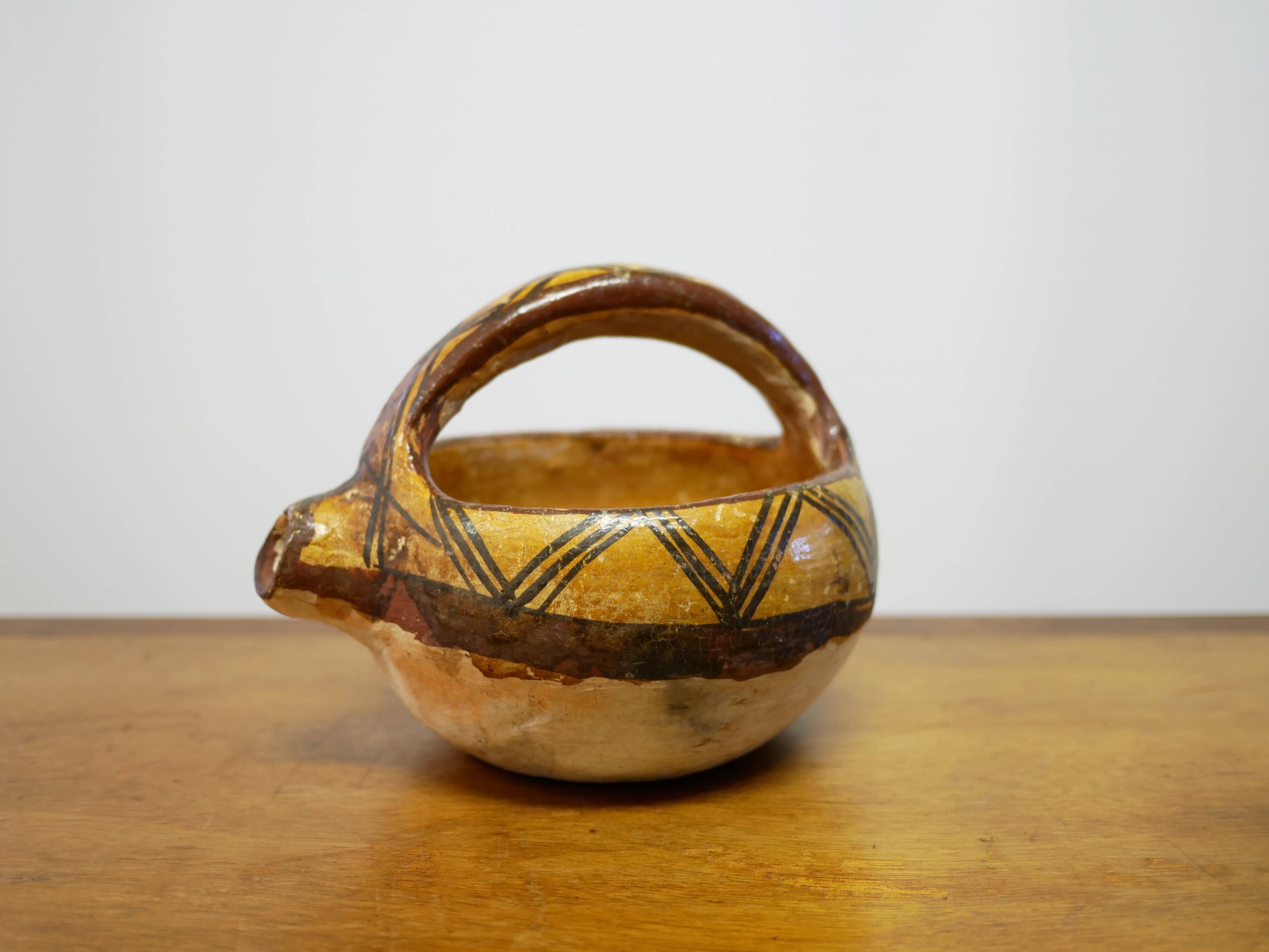 Old Kabyle terracotta broth pot jug