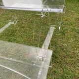 Transparent table and benches