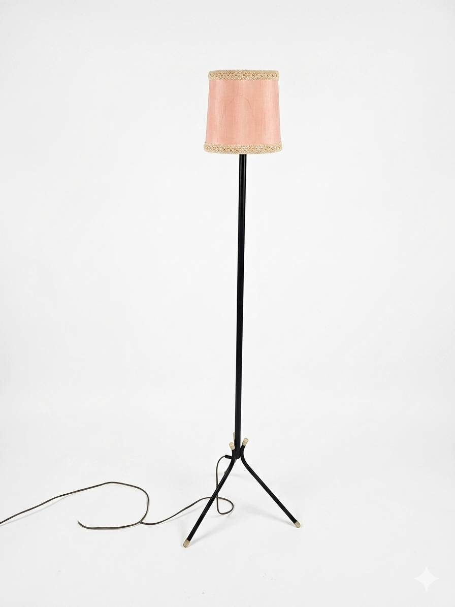 Lampadaire tripode vintage des années 60