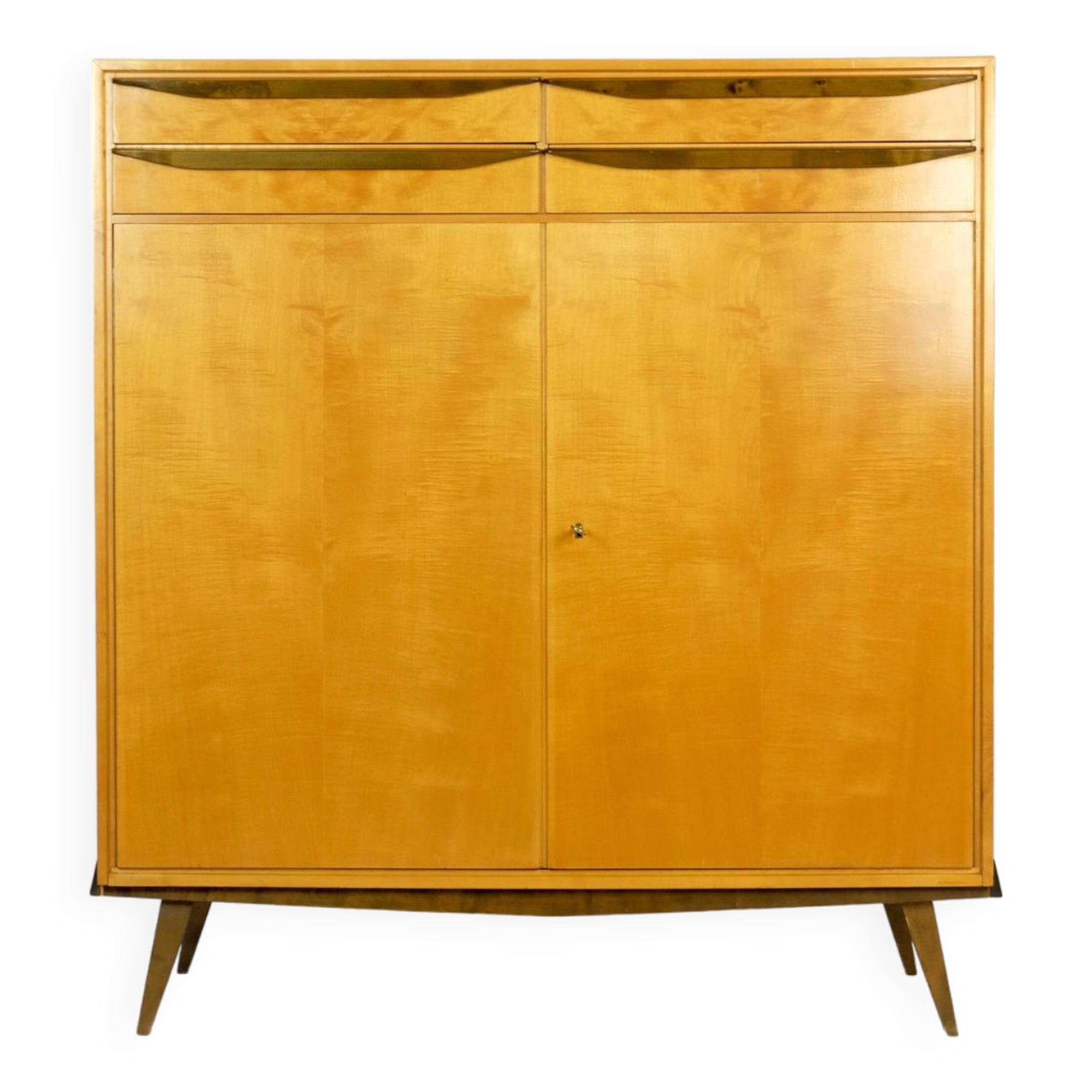 Buffet haut du milieu du siècle Schrank Kleiderschrank WK Möbel 50er Vintage 60er