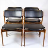 Set Of Four Dining Chairs Model OD 49 In Rosewood By Erik Buch From 1950s
